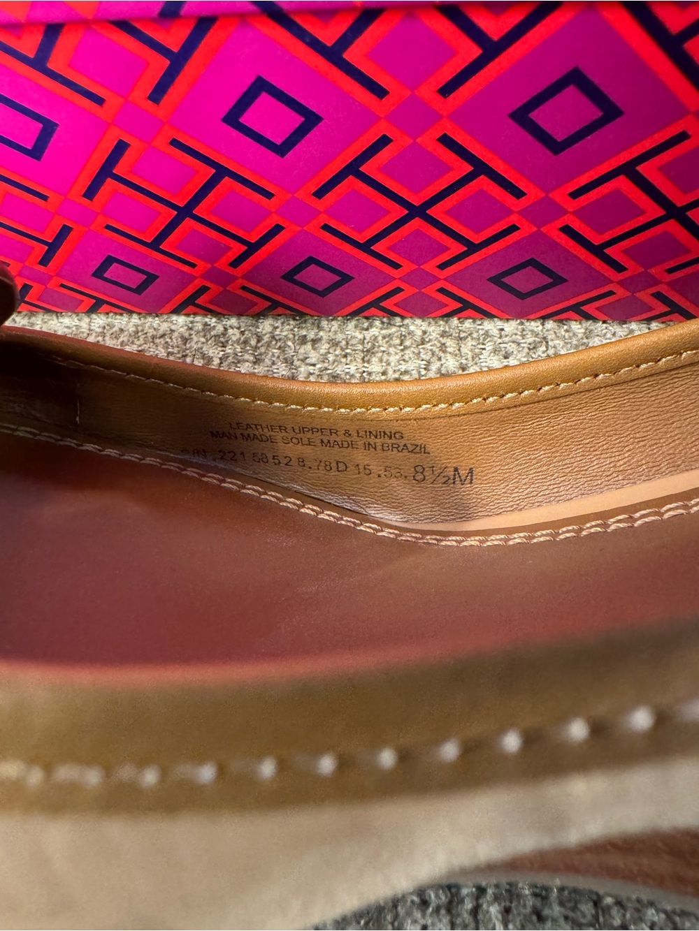 Tory Burch Louisa 60MM Pumps Beige/Tan Leather Stacked Wooded Wedge Size 8.5 - Picture 4 of 11